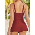 thumbnail image 5 of DOKOTOO Womens Plus Size Swimsuits Tankini One Piece Bathing Suits Tummy Control Swimdress Retro Swimwear 2XL Size 20, 5 of 7