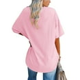 thumbnail image 2 of Langwyqu Womens Oversized T Shirts Half Sleeve Summer Loose Casual Tees Female Los Angeles Tunic Tops, 2 of 5