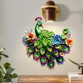 thumbnail image 5 of BNNG Metal Birds Wall Art Decor, Beautiful Peacock Outdoor Wall Decor for Patio Wall Fence Deck Garden Home Balcony Tropical Bird Peacock Wall Sculpture Hanging for Indoor Outdoor, 5 of 5