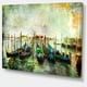 Gondoles Vénitiennes - Peinture de Paysage sur Toile – image 2 sur 3