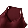 thumbnail image 6 of Racerback Tank Tops for Women Built in Bra Sleeveless Crop Top Deep V Neck Stretchy Slim Fitted Undershirts, 6 of 6