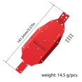 thumbnail image 4 of For Car Chassis Armor Metal Upgraded Parts Accessories Red, 4 of 5