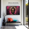 thumbnail image 3 of Cuadro Decorativo Marco Flotante Buda Reflejo Oro Rosa 90x60 Marco Negro, 3 of 3