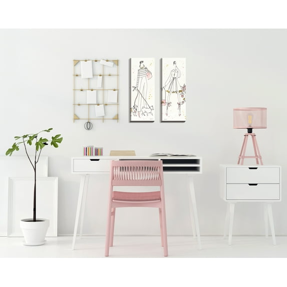 Gango Home Decor Contemporary Fashion Feet VII & VIII; Two 8x20in Hand-Stretched Canvases