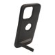 thumbnail image 1 of Funda para teléfono con soporte portátil Exquisita imitación de piel, tacto delicado, funda protectora a prueba de golpes, color negro para iPhone 14 Pro Max, 1 of 10