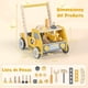 thumbnail image 3 of Costway Andador de Empuje de Madera 2 en 1 para Bebés Niños Pequeños con Velocidad Ajustable y Almacenamiento Juguetes Montessori Amarillo, 3 of 9