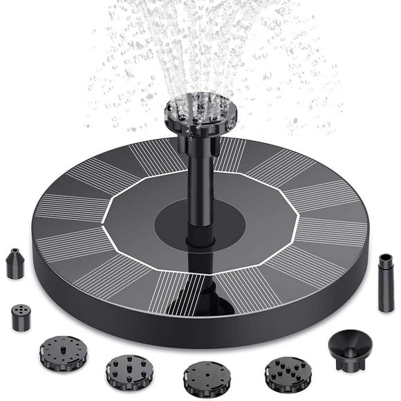 Gear Drive Sprinkler Heads Sprinkler Solar Outdoor Solar Powered Bird Bath Water 1PC For Pool, Garden, Aquarium