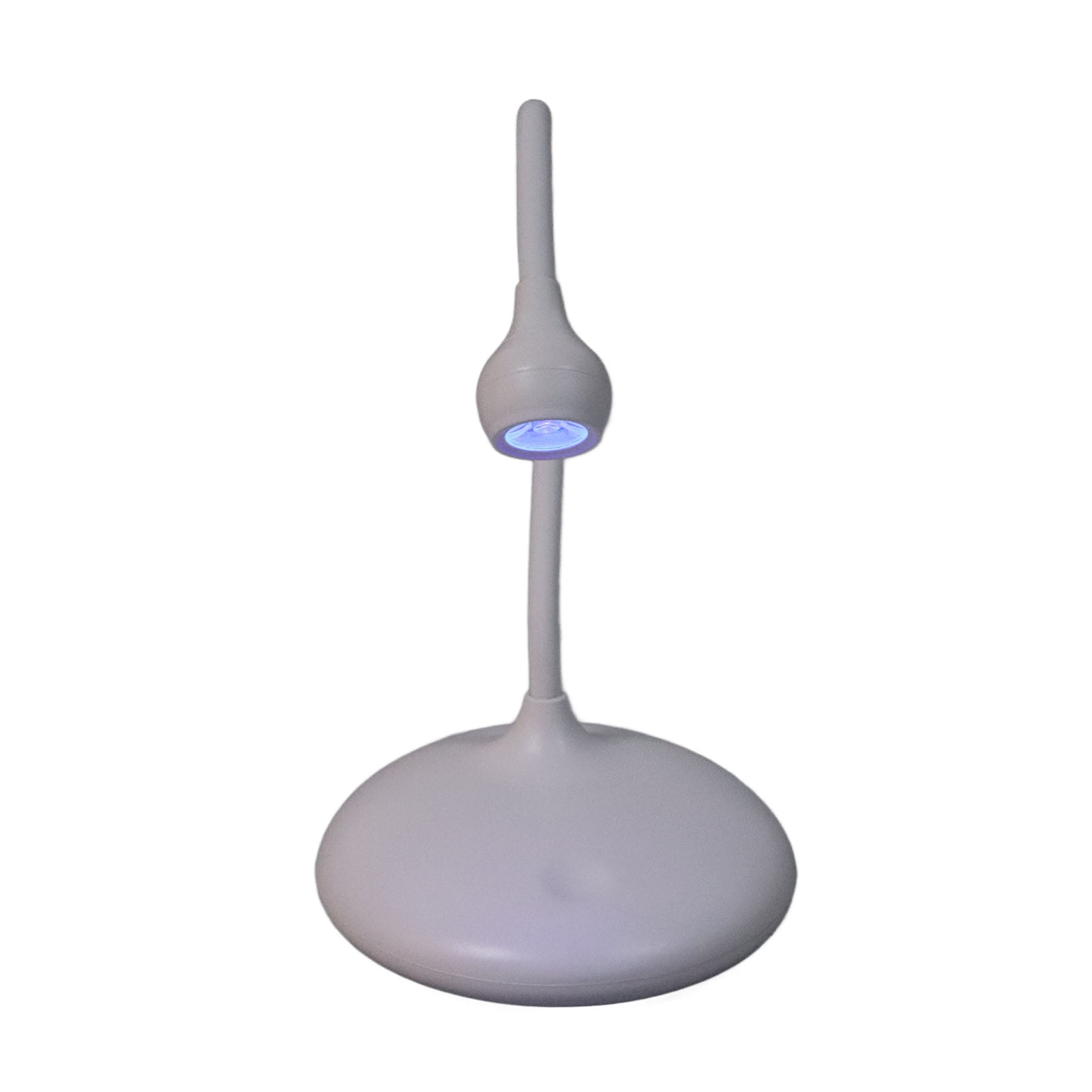 Yajisi UV LED Nail Lamp with 360 Degree Rotatable Gooseneck Flexible 3 Level Brightness Gel Curing Light Built-in Rechargeable Desk Nail Polish Dryer Tool, 5.9 inches / 15 cm