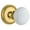 Brass, variant on Grandeur 821896 Newport Solid Brass Rose Single Dummy Door Knob - Chrome
