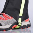 thumbnail image 4 of Polainas para piernas para niños, impermeables, para exteriores, para nieve, para niños, senderismo, escalada, caza, cubiertas para piernas, zapatos, polainas (negras), 4 of 4