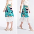 thumbnail image 4 of Shark Stylish Chiffon Summer Dress with Polyester Straps - Ideal Women's Beach Skirt, 4 of 6