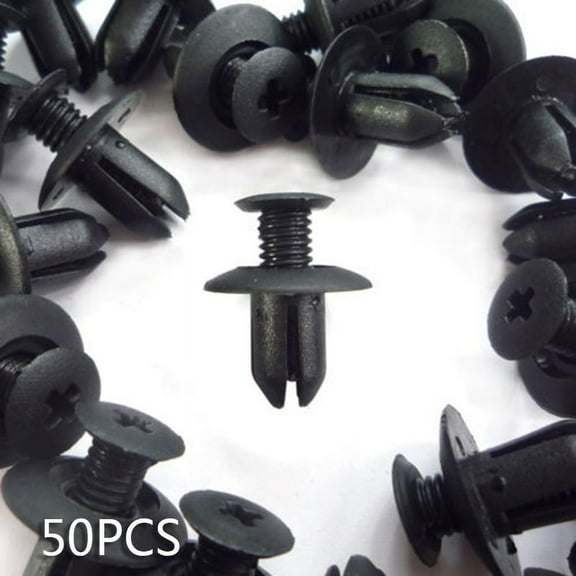 50x Nylon Front Bumper Fender Body Moulding Clips Rivet Retainer for Mazda 3 6