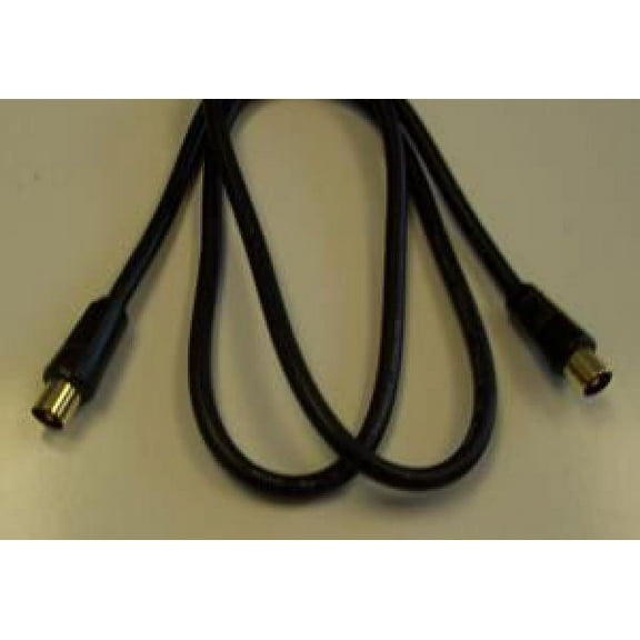 PRO SIGNAL - TV Aerial Coaxial Lead, Male to Male, 1m Black