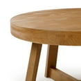 thumbnail image 3 of Plank+Beam Classic Solid Wood Round Coffee Table, 36" Farmhouse Table for Living Room, 3 of 8