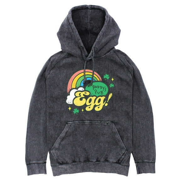 Men's It's Always Sunny In Philadelphia Distressed Paddy's Pub Egg  Pull Over Hoodie
