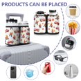 Fireman and Flame White Pattern Luggage Cup Holder, Suitcase Handle Cup ...