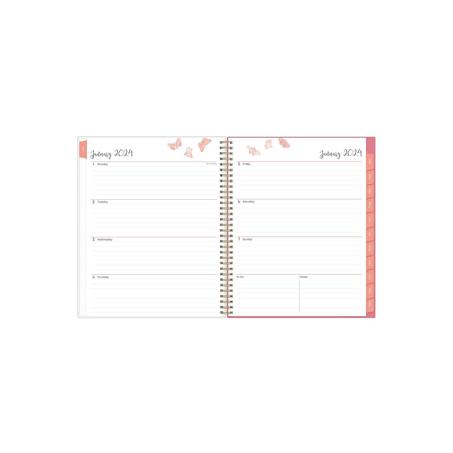 2024 Weekly Monthly Planner, 8.5x11, by Blue Sky, Fly By