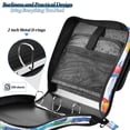 thumbnail image 4 of FORMRS Zipper Binder with Shoulder Strap 2-inch Ring 500 Sheet Capacity File Bag, Yellow Hand Drawn Sailboats, 4 of 5