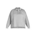 thumbnail image 5 of Reebok Women's and Women's Plus Varsity Polo Sweatshirt, Sizes XS-4X, 5 of 5