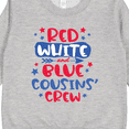 thumbnail image 3 of Inktastic Cousins Crew Red White and Blue 4th of July Toddler Sweatshirt, 3 of 4