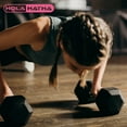 thumbnail image 4 of HolaHatha 5, 8, 10, 12 & 15 lb Hexagonal Dumbbell Weight Set with Rack, Black, 4 of 11