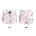 thumbnail image 3 of Susaid Cute Piggy Ballerina Print Women's High Waisted Running Shorts Quick Dry Athletic Gym Track Workout Shorts Zip Pocket-XX-Large, 3 of 7
