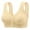Beige, variant on OGLCCG Daisy Bras for Women No Underwire Front Closure Comfort Senior Wireless Snap Closing Bra Solid Color Soft Padding Lift Up Bra