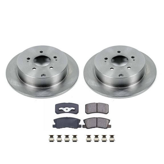 Ultimate Brakes Rear Semi-Metallic Brake Pad and Rotor Kit with Hardware WM80812