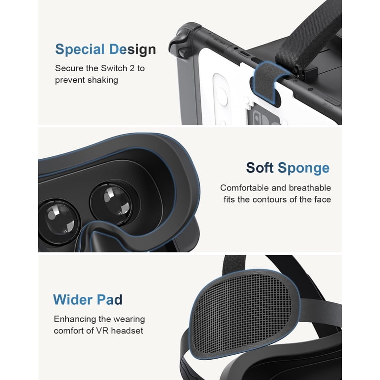 GAEKOL VR Glasses for Nintendo Switch 2 (2025), Switch 2 Virtual