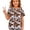 T10-Brown, variant on Ulitacool Girls Tops Round Neck Short Sleeve Cartoon Graphic Tee 2-3 Years Black
