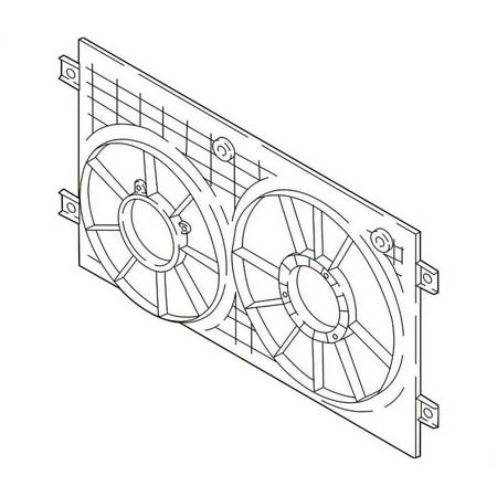 Genuine OE Volkswagen Fan Shroud - 3QF-121-207