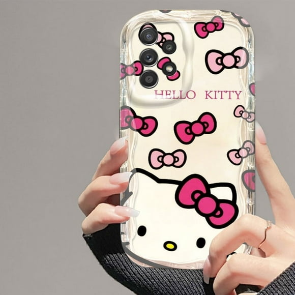 Cute Art Hello Kitty For Samsung A55 A54 A53 A52 A35 A34 A33 A32 A25 A24 A23 A22 A21S A15 A13 A14 5G Wave Oil Funda Phone Case Gift Festivals