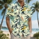 thumbnail image 3 of Blusa y camisa de manga corta con cuello vuelto para hombre, camisa hawaiana informal con estampado floral, camisa de manga corta con solapa, blusa, camisa de poliéster para hombre, 3 of 6