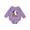 Lavender, variant on Little Ghost 1st Birthday Baby Fleece Bodysuit