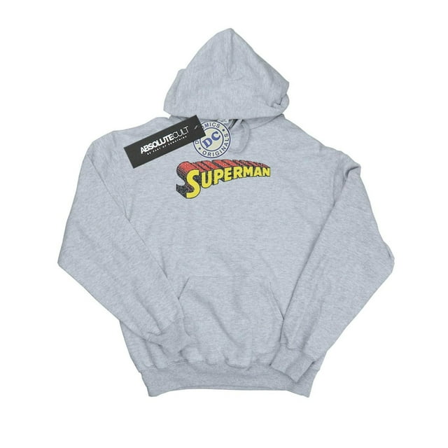 DC Comics Chandail à Capuchon Logo Télescopique Superman pour Hommes