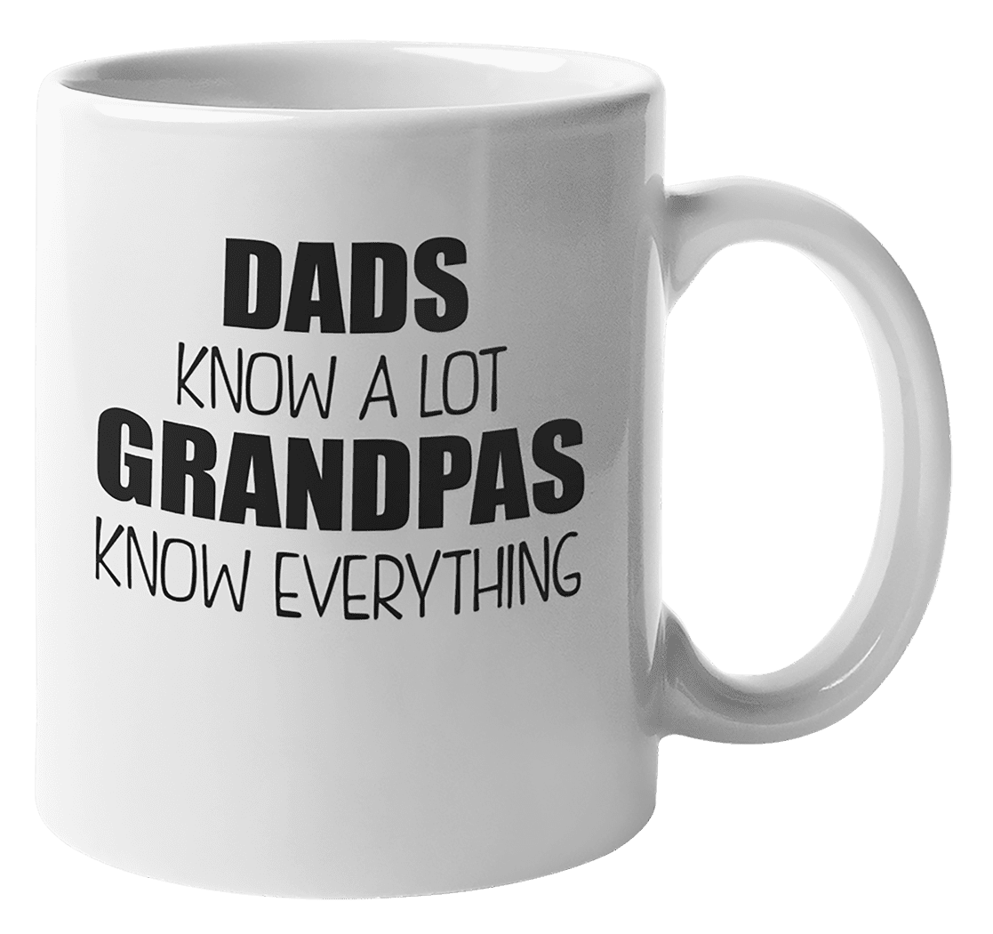 DADDY KNOWS A LOT GRANDAD KNOWS EVERYTHING FUNNY WHITE COTTON BABY VEST GROWER 