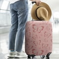 thumbnail image 2 of Pink Butterfly Pattern Luggage Cover Fashion Suitcase Cover Baggage Covers Fit 25-28 Inch Luggage (Go Travel), 2 of 5