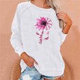 thumbnail image 2 of Lolmot Women Casual Long Sleeve Round Neck Tops Loose Shirts Blouse Print Sweatshirt, 2 of 5