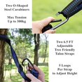 thumbnail image 4 of YSTIANN Portable Camping Hammock – Double/Single Size, Ultralight Nylon Parachute Fabric with 2 Tree Straps – Perfect for Backpacking, Beach, Backyard & Outdoor Adventures AZ78-3048, 4 of 7