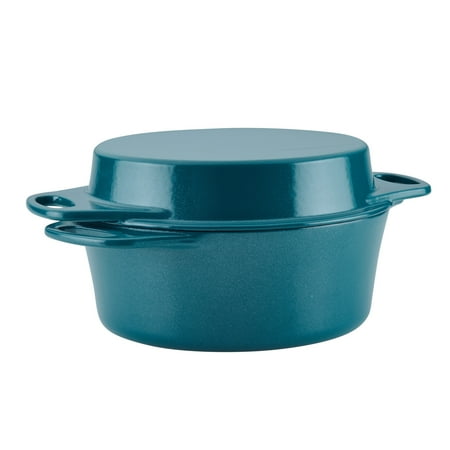 UPC 051153478734 product image for Rachael Ray Cast Iron Double Duty 4-Quart Casserole with 10-Inch Griddle Lid  Te | upcitemdb.com