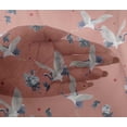 thumbnail image 4 of oneOone Viscose Chiffon Fabric Dot|Floral & Stork Bird Print Fabric BTY 42 Inch Wide, 4 of 4