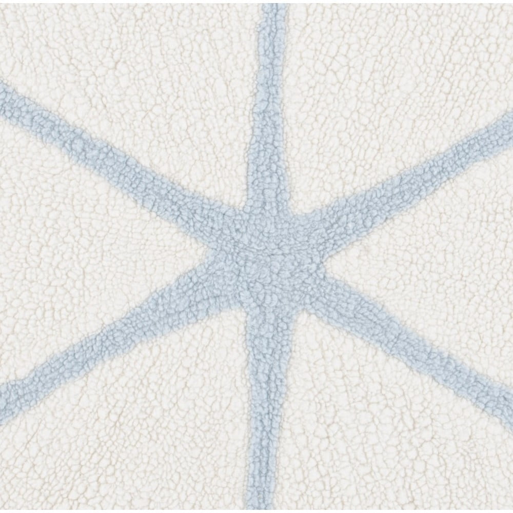 SAFAVIEH Vermont Winston Floral Area Rug, Ivory/Light Blue, 4' x 4' Round