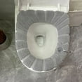 thumbnail image 4 of TACILIP Bathroom Soft Thicker Warmer Stretchable Washable Cloth Toilet Seat Cover Pads Cleaning Supplies, Gifts for Her, 4 of 5