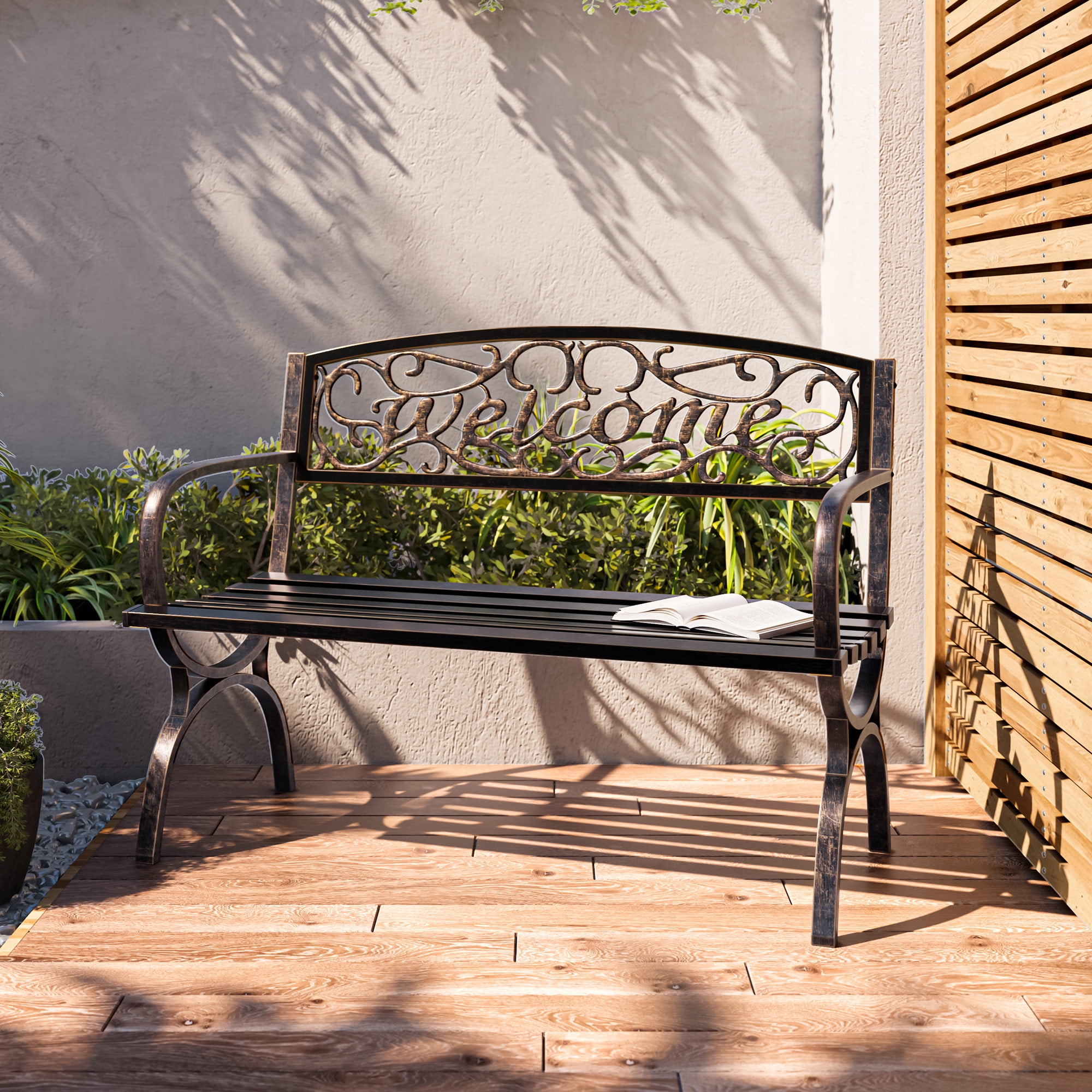 Belleze Outdoor Park Bench in Bronze for Patio or Garden in Botswana at BWP 1735 Rating 5