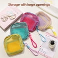 thumbnail image 2 of Bolsa organizadora de cosméticos con diseño de malla transpirable, organizador compacto con cordón, bolsa portátil para artículos de tocador y accesorios de maquillaje., 2 of 8