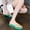 Green, variant on Womens Sandals Toe Post Flat Slip On Summer Beach Shoes For Women Non Slip Rubber Sole Casual Walking Footwear US :7.5