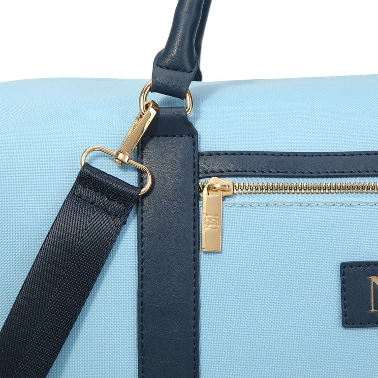 Badgley Mischka Barbara Tote Weekender Travel Bag (Light Blue)