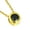 Gold and black, variant on Stainless Steel Silver-Tone Gold-Tone Solitaire Multicolor CZ Pendant Necklace, 18"