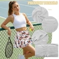 thumbnail image 6 of FUIALDOLG US Horse Racing Theme Athletic Skorts Women Tennis Skirt with Pocket Summer Lady High Waisted Pleated Golf Shorts Mini Skirt Casual Sport Shorts Sportwear，M, 6 of 7