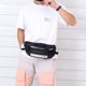thumbnail image 4 of Bolsa Riñonera Street Fanny para hombre, riñonera de nailon para el pecho, bandolera (negro) JShteea Para Estrenar, 4 of 9